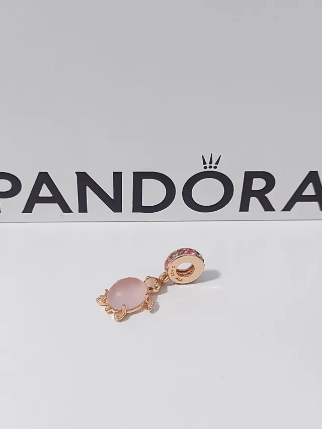 Pandora Charm Tortuga Rosa Oro Rosa