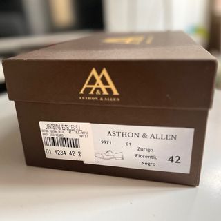 Zapatos Oxford, negros de Ashton & Allen, talla 42