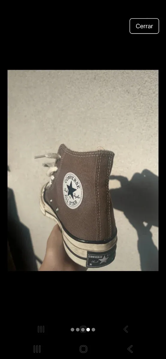 Zapatillas Converse Marrones y Blancas