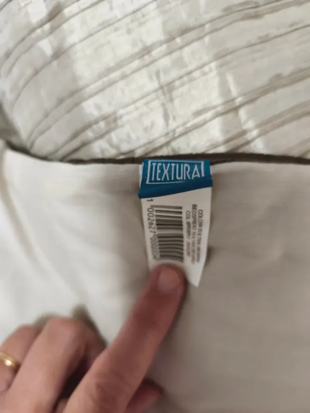 Colcha edredón poliéster beige y gris