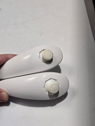 2 mandos + 2 nunchuk blanco wii con Motion 