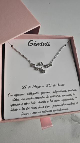 Collar Constelación Géminis Acero