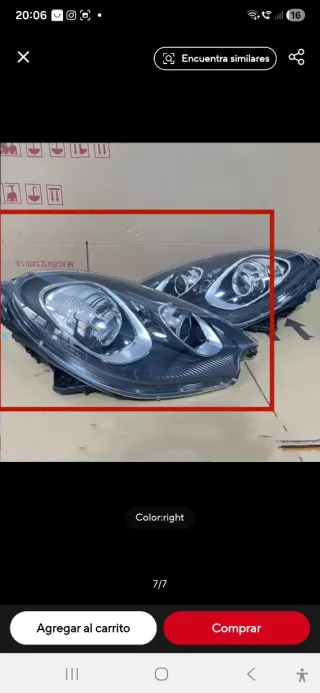 Ópticas Faros Porsche Macan izquierdo y derecho