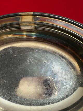 Piatto ovale in argento placcato
