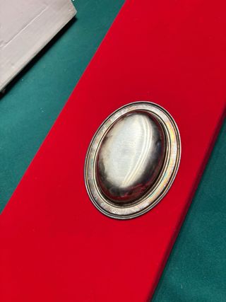 Piatto ovale in argento placcato