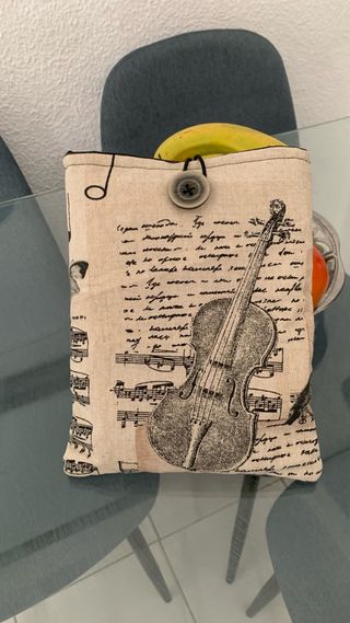 Funda libro violín y partituras