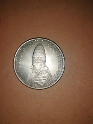 Moneda Plata Anno Santo Roma 1975