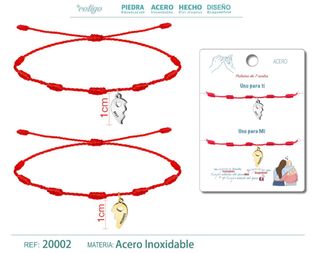 Pulsera 7 Nudos Corazón Amistad