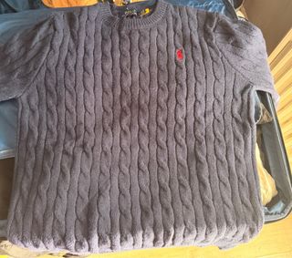 Jersey Polo Ralph Lauren trenzado azul