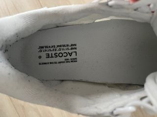 Zapatillas Lacoste Beige y Blancas