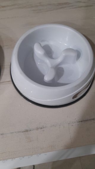 Comedero antivoracidad pequeño para perro o gato