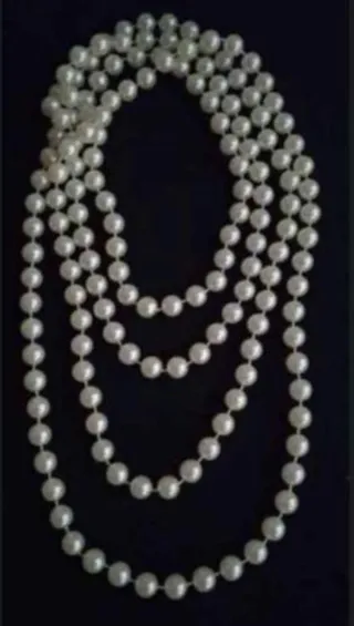 Conjunto Pendientes y Collar Perlas Largo