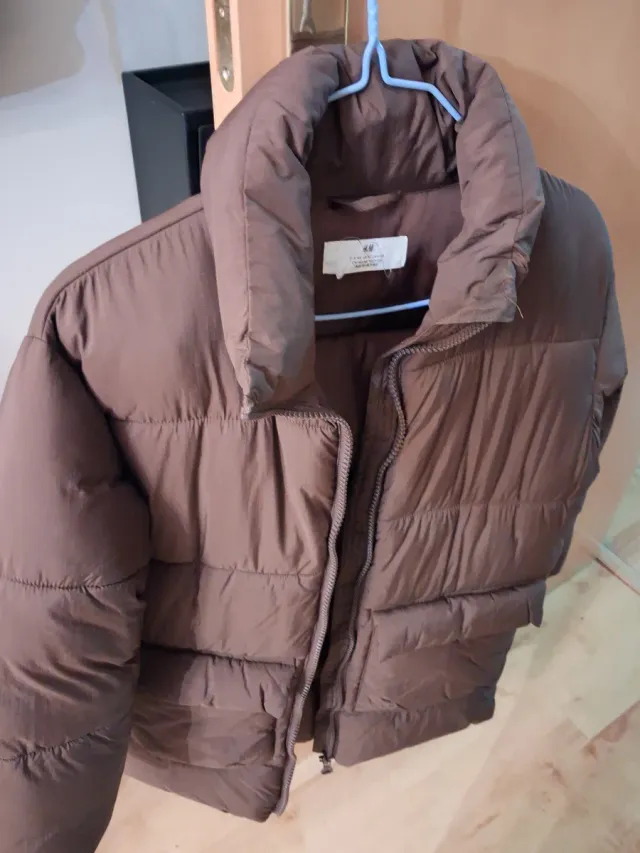 Abrigo acolchado niña H&M marrón