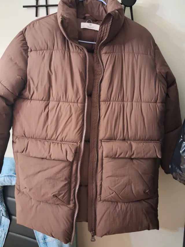 Abrigo acolchado niña H&M marrón