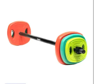 Barra de pesas con discos sin estrenar