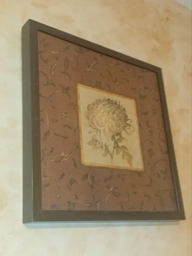 Pareja de cuadros florales