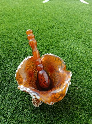 Mortero de cristal artesano