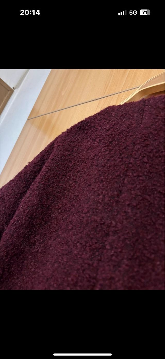 Abrigo Mango Burdeos