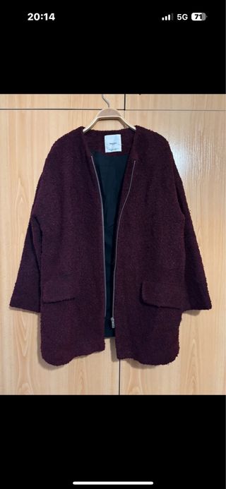 Abrigo Mango Burdeos