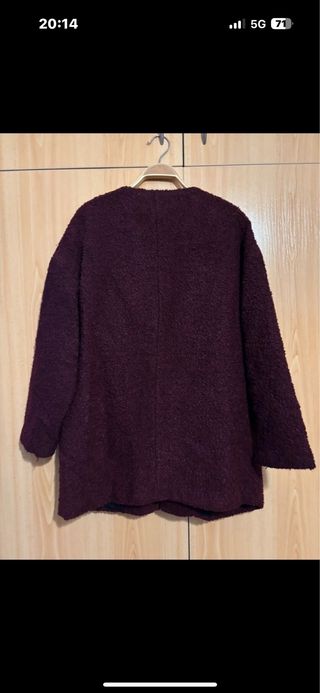 Abrigo Mango Burdeos