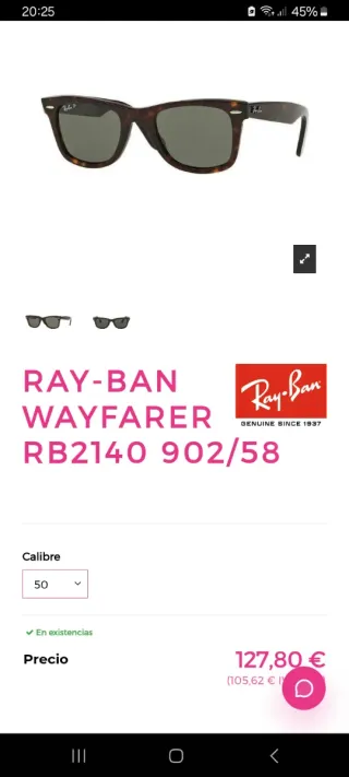 Gafas de Sol Ray-Ban Originales