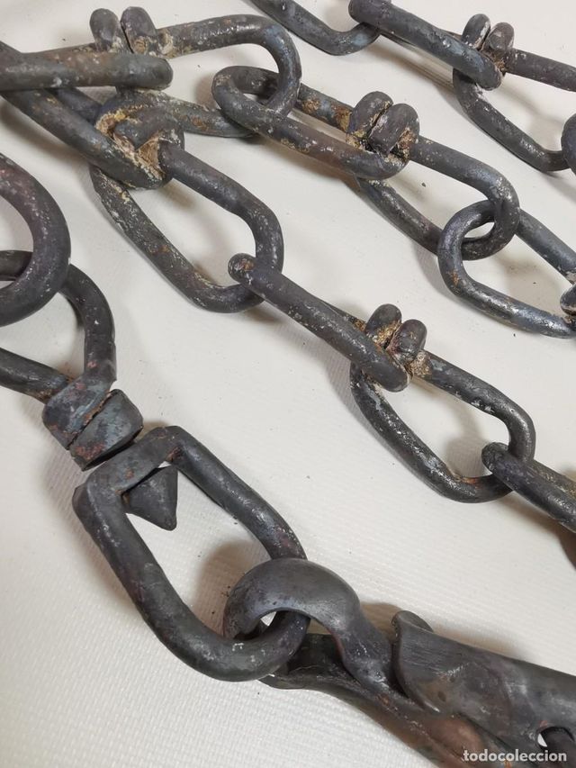 Antigua cadena forja hierro forjado España siglo X