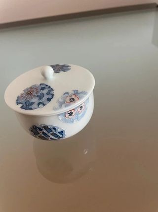 Conjunto 2 Tacinhas Loiça Florais Azuis