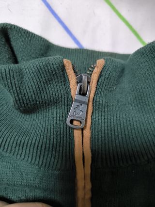 Polo/Sudadera Verde Media Cremallera