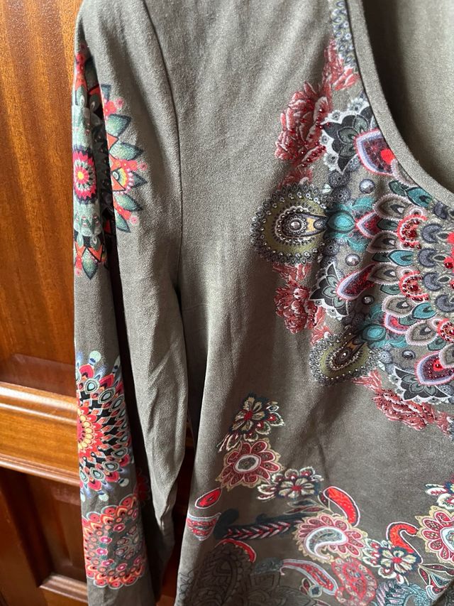 Camiseta 101 IDEES verde oliva talla L