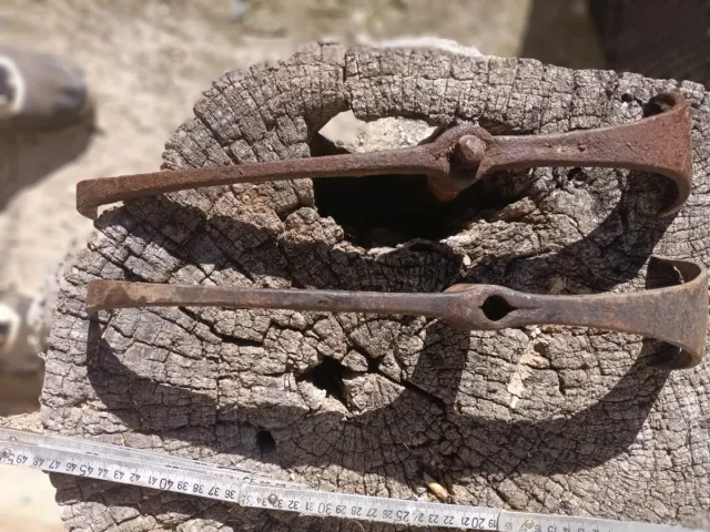 7 Gubias tonelero antiguas+ 2herramientas madera