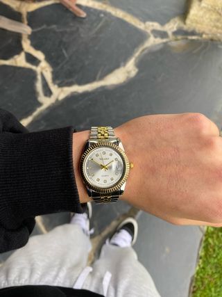 Reloj  Quartz Dorado/Plateado