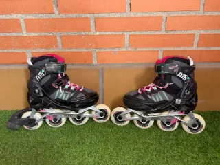 Patines Oxelo Talla 35-38 + Casco y Protecciones