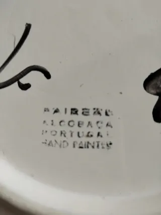 Prato grande de loiça Alcobaça floral