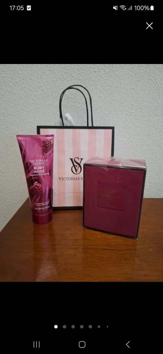 Victoria's Secret Ruby Rose Loción y Perfume