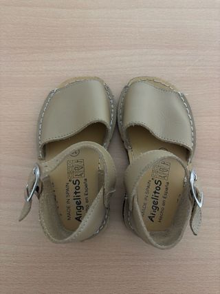 Sandalias Angelitos niño piel beige