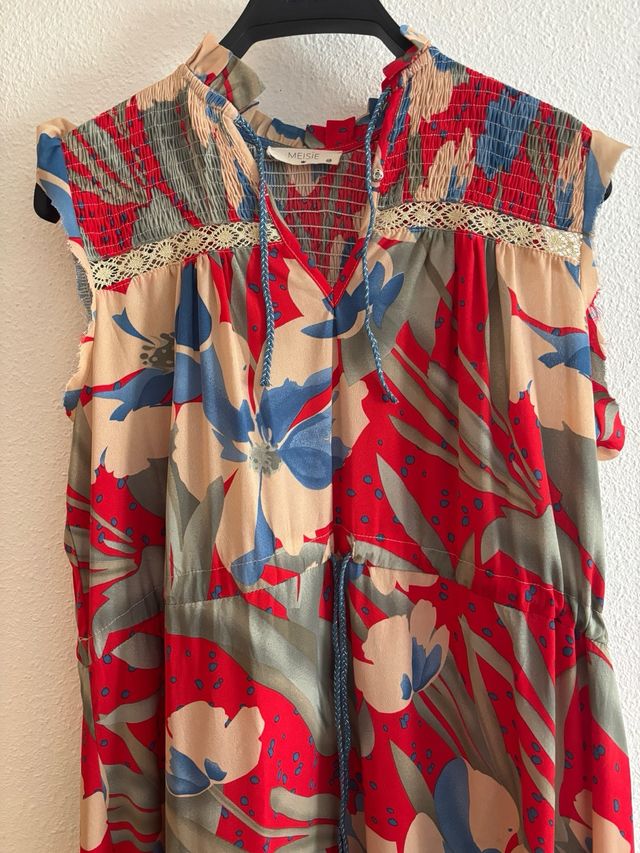 Vestido largo estampado floral