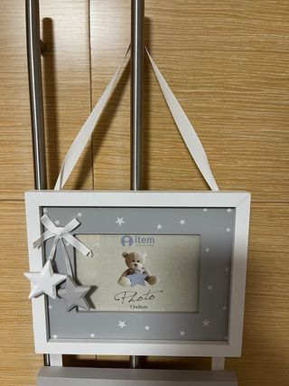 Marco de fotos para bebé con estrellas