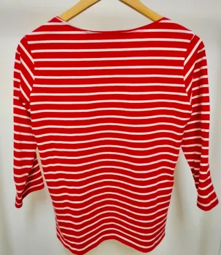 Camiseta Regatta Rayas Roja y Blanca