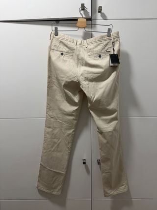 Pantalón chino Massimo Dutti beige talla 42