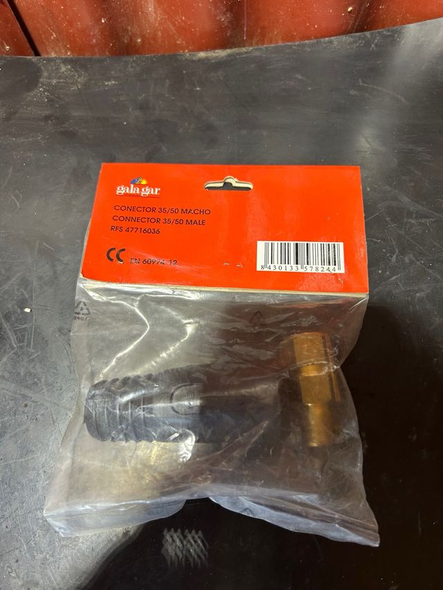 Conector Gala Gar 35/50 Macho maquina soldar