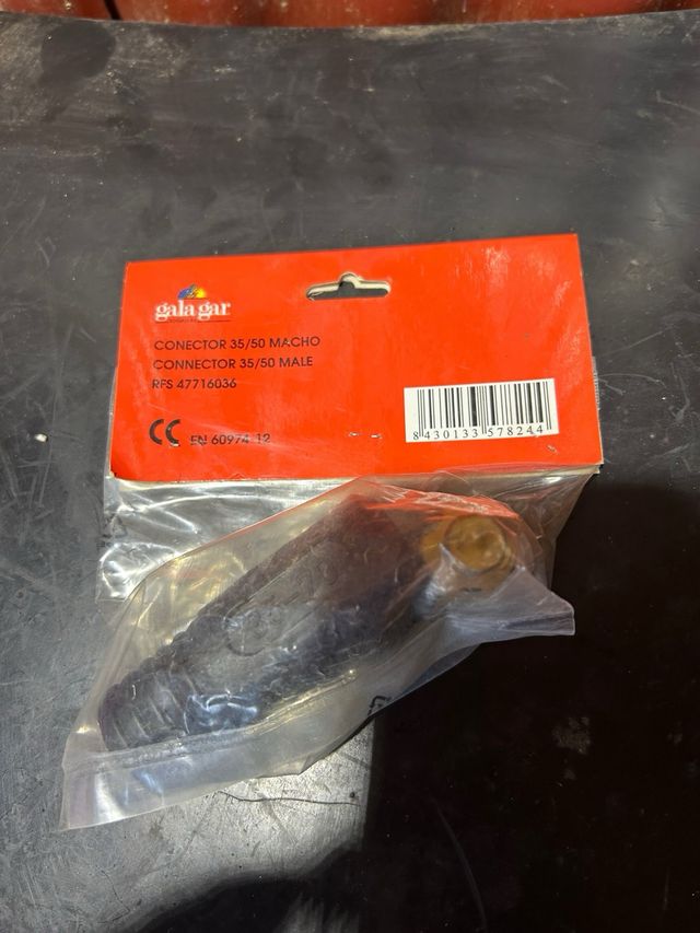 Conector Gala Gar 35/50 Macho maquina soldar
