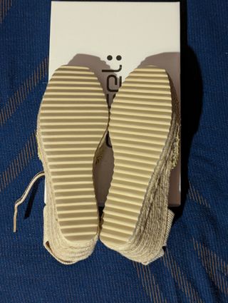 Sandali donna estivi in corda con zeppa misura 38