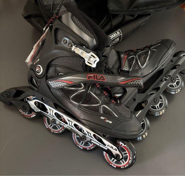 Patines Línea Hombre Fila Nuevos +Bolsa transporte