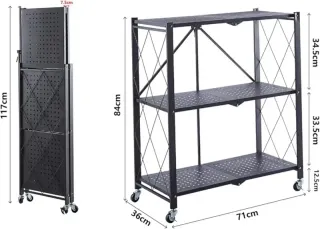 Scaffale in metallo Catterhouse Kim 84x36x84cm