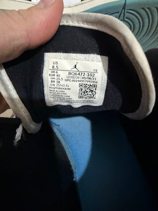 Scarpe Jordan 1 Mid University Blu Taglia 40