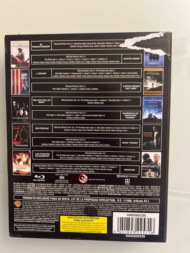 Pack Blu-ray Clint Eastwood Western Español