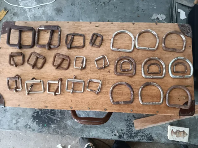 Lote 15 hebillas metálicas para correas