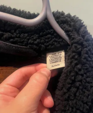 Chaqueta vaquera Levi Strauss Negra Borrego XL