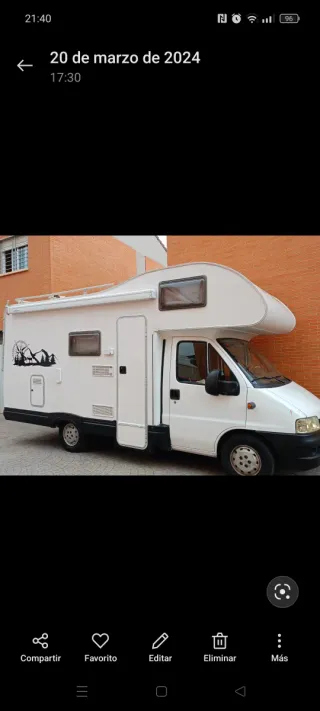 Autocaravana en venta