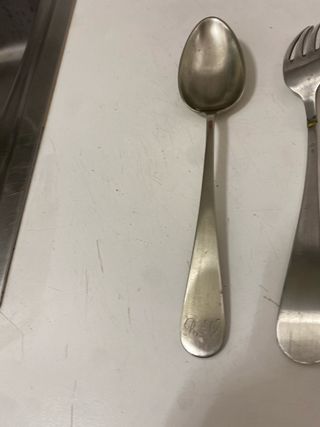 Cubertería Alpaca: 4 Tenedores, 1 Cuchillo